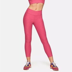 OUTDOOR VOICES TechSweat 3/4 Leggings Flamingo Pink Size M